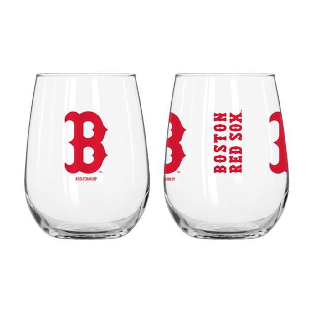 Boston Red Sox 16oz Gameday Curved Beverage Glass like new excel condition